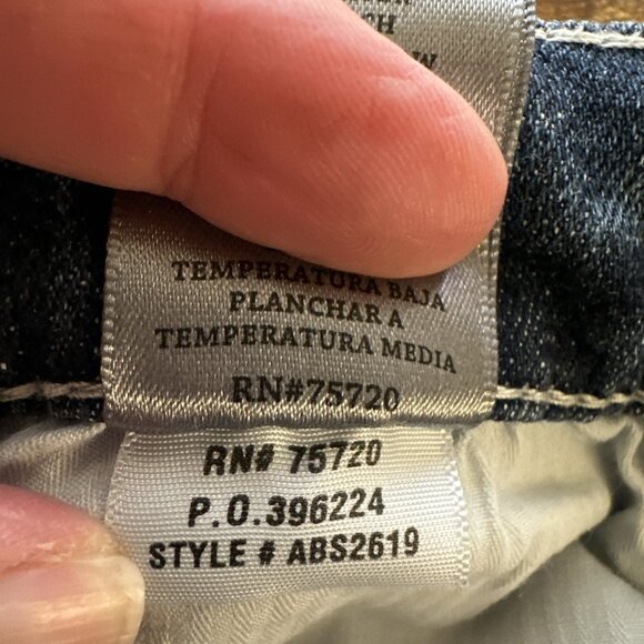 BKE Jeans Mens 36S Nolan Straight Leg Whiskered Stretch Buckle Thick Stitching - Picture 11 of 12